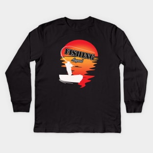 fishing shirt, fishing legend, hunting and fishing, fishing gift for men Kids Long Sleeve T-Shirt